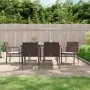 Juego comedor jardín 7 piezas y cojines ratán sintético y acero von , Gartensets - Ref: Foro24-3186946, Preis: 421,01 €, Raba...