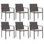 Juego comedor jardín 7 piezas y cojines ratán sintético y acero von , Gartensets - Ref: Foro24-3186946, Preis: 421,01 €, Raba...