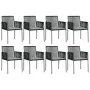 Set comedor jardín 9 pzas y cojines acero ratán sintético negro von , Gartensets - Ref: Foro24-3187072, Preis: 635,76 €, Raba...