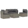 Set de muebles de jardín 5 pzas y cojines ratán sintético gris de , Conjuntos de jardín - Ref: Foro24-3157372, Precio: 451,35...