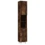 Set de muebles de baño 4 piezas madera contrachapada roble humo by , Bathroom furniture - Ref: Foro24-3187612, Price: 230,44 ...