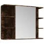Set de muebles de baño 4 piezas madera contrachapada roble humo by , Bathroom furniture - Ref: Foro24-3187612, Price: 230,44 ...