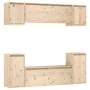 Muebles para TV 6 piezas madera maciza de pino de , Muebles TV - Ref: Foro24-3100189, Precio: 260,31 €, Descuento: %