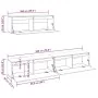Conjunto de mueble de TV 3 piezas madera maciza de pino blanco von , TV-Möbel - Ref: Foro24-3100140, Preis: 184,05 €, Rabatt: %