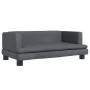 Cama para perros de terciopelo gris oscuro 80x45x30 cm de , Camas para perros - Ref: Foro24-171896, Precio: 81,58 €, Descuent...