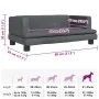 Cama para perros de terciopelo gris oscuro 80x45x30 cm de , Camas para perros - Ref: Foro24-171896, Precio: 81,58 €, Descuent...