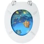 Asientos de inodoro con tapa 2 uds MDF diseño fondo submarino von , Toiletten- und Bidetsitze - Ref: Foro24-3056408, Preis: 7...