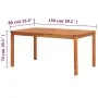 Mesa de jardín madera maciza de acacia 150x90x74 cm by , Garden tables - Ref: Foro24-45962, Price: 195,21 €, Discount: %