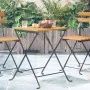 Mesa bistró de terraza madera maciza de acacia 55x54x71 cm by , Garden tables - Ref: Foro24-313158, Price: 72,13 €, Discount: %