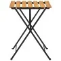 Mesa bistró de terraza madera maciza de acacia 55x54x71 cm by , Garden tables - Ref: Foro24-313158, Price: 72,13 €, Discount: %