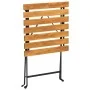 Mesa bistró de terraza madera maciza de acacia 55x54x71 cm by , Garden tables - Ref: Foro24-313158, Price: 72,13 €, Discount: %