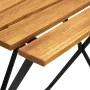 Mesa bistró de terraza madera maciza de acacia 55x54x71 cm by , Garden tables - Ref: Foro24-313158, Price: 72,13 €, Discount: %