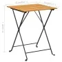 Mesa bistró de terraza madera maciza de acacia 55x54x71 cm by , Garden tables - Ref: Foro24-313158, Price: 72,13 €, Discount: %