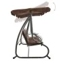 Banco balancín de jardín con dosel color café by , Garden rockers - Ref: Foro24-313338, Price: 276,73 €, Discount: %