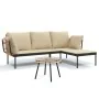 Set muebles de jardín 3 piezas y cojines beige ratán sintético de , Conjuntos de jardín - Ref: Foro24-364108, Precio: 302,29 ...