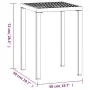 Mesa de jardín de acero gris antracita 50x50x72 cm by , Garden tables - Ref: Foro24-362742, Price: 82,68 €, Discount: %