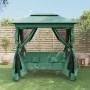 Cenador de jardín banco columpio convertible acero y tela verde by , Garden rockers - Ref: Foro24-363327, Price: 399,35 €, Di...
