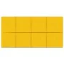 Paneles de pared 12 uds terciopelo amarillo 60x30 cm 2,16 m² de , Recubrimiento de paredes - Ref: Foro24-344090, Precio: 59,2...