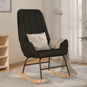 Silla mecedora de tela negra von , Schaukelstühle - Ref: Foro24-341259, Preis: 123,63 €, Rabatt: %