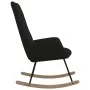 Silla mecedora de tela negra de , Mecedoras - Ref: Foro24-341259, Precio: 123,66 €, Descuento: %