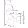 Silla mecedora de tela negra de , Mecedoras - Ref: Foro24-341259, Precio: 123,66 €, Descuento: %