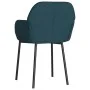 Sillas de comedor 2 unidades terciopelo azul by , dining chairs - Ref: Foro24-344700, Price: 113,41 €, Discount: %