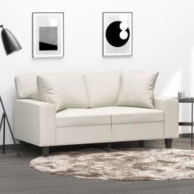 Cojines decorativos 2 uds cuero sintético crema 40x40 cm von , Kissen - Ref: Foro24-349480, Preis: 26,22 €, Rabatt: %