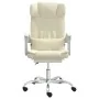 Silla de oficina reclinable masaje cuero sintético color crema by , Office chairs - Ref: Foro24-349746, Price: 134,83 €, Disc...