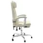 Silla de oficina reclinable masaje cuero sintético color crema by , Office chairs - Ref: Foro24-349746, Price: 134,83 €, Disc...
