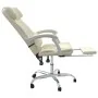 Silla de oficina reclinable masaje cuero sintético color crema by , Office chairs - Ref: Foro24-349746, Price: 134,83 €, Disc...