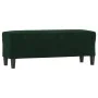 Banco de terciopelo verde oscuro 100x35x41 cm by , Banks - Ref: Foro24-349423, Price: 57,52 €, Discount: %