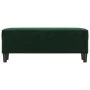 Banco de terciopelo verde oscuro 100x35x41 cm by , Banks - Ref: Foro24-349423, Price: 57,52 €, Discount: %