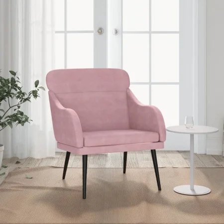 Sillón de terciopelo rosa 63x76x80 cm von , Sessel - Ref: Foro24-351439, Preis: 98,48 €, Rabatt: %