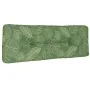 Cojín para sofá de palets tela estampado de hojas 120x40x12 cm de , Cojines para sillas y sofás - Ref: Foro24-360642, Precio:...