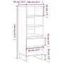Aparador alto madera contrachapada blanco brillo 40x36x110 cm by , Sideboards - Ref: Foro24-831518, Price: 79,70 €, Discount: %