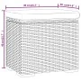 Otomana con cojín negro 40x30x40 cm ratán sintético de , Otomanas - Ref: Foro24-319392, Precio: 50,53 €, Descuento: %