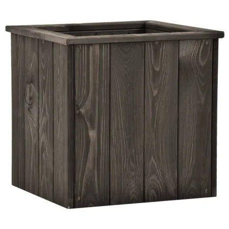 Arriate de madera maciza de pino gris oscuro 38x41x40 cm de , Maceteros y jardineras - Ref: Foro24-315416, Precio: 51,32 €, D...