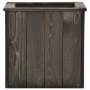 Arriate de madera maciza de pino gris oscuro 38x41x40 cm de , Maceteros y jardineras - Ref: Foro24-315416, Precio: 51,32 €, D...
