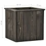 Arriate de madera maciza de pino gris oscuro 38x41x40 cm de , Maceteros y jardineras - Ref: Foro24-315416, Precio: 51,32 €, D...