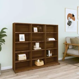 Estantería de CDs contrachapada marrón roble 102x23x89,5 cm von , CD- und DVD-Speicher - Ref: Foro24-815485, Preis: 86,45 €, ...