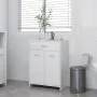 Armario de baño madera contrachapada blanco brillo 60x33x80 cm de , Muebles de baño - Ref: Foro24-805030, Precio: 86,74 €, De...