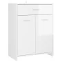 Armario de baño madera contrachapada blanco brillo 60x33x80 cm de , Muebles de baño - Ref: Foro24-805030, Precio: 86,74 €, De...