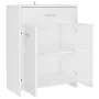 Armario de baño madera contrachapada blanco brillo 60x33x80 cm de , Muebles de baño - Ref: Foro24-805030, Precio: 86,74 €, De...