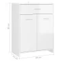 Armario de baño madera contrachapada blanco brillo 60x33x80 cm de , Muebles de baño - Ref: Foro24-805030, Precio: 86,74 €, De...