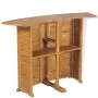 Mesa de bar plegable de madera teca maciza 155x53x105 cm by , Garden tables - Ref: Foro24-43804, Price: 422,52 €, Discount: %