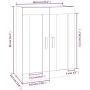 Armario de pared madera de ingeniería blanco 69,5x32,5x90 cm de , Estantes y estanterías - Ref: Foro24-812294, Precio: 75,37 ...