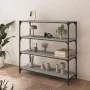 Estantería contrachapada y acero gris Sonoma 100x33x100 cm von , Bücherregale und Regale - Ref: Foro24-819360, Preis: 72,49 €...