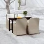 Juego de comedor de jardín 5 piezas con cojines marrón de , Conjuntos de jardín - Ref: Foro24-3099555, Precio: 706,80 €, Desc...
