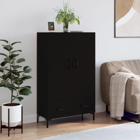 Aparador alto madera de ingeniería negro 69,5x31x115 cm de , Aparadores - Ref: Foro24-828237, Precio: 106,53 €, Descuento: %