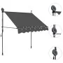 Toldo manual retráctil con LED gris antracita 200 cm de , Toldos - Ref: Foro24-145864, Precio: 95,37 €, Descuento: %